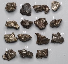 Сіхоте-Алінський метеорит, фрагменти на вибір, вага 1шт 2.1-2.7г