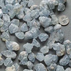 Целестин (целестит) 1-2см кусочки кристаллов 100г/уп из Марокко