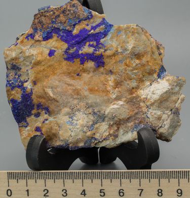 Азурит, кристаллы в породе 102*83*23мм, Марокко