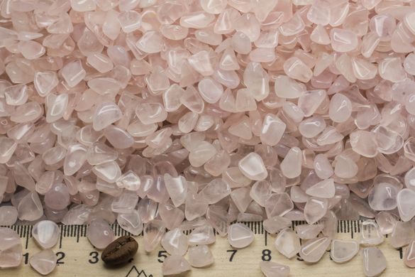 Розовый кварц мелкая галтовка 6-10мм из Намибии, уп. 10г
