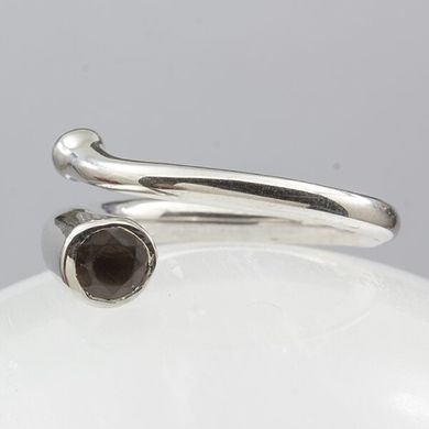 Кольцо из серебра с дымчатым кварцем, к6179