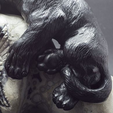 Кабинетное украшение статуэтка БАГИРА, черный оникс, 16см