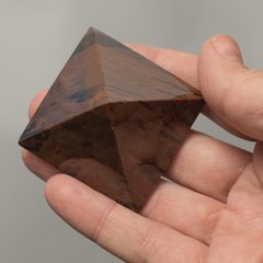 Піраміда з махагонового обсидіану 50*50*43мм #6