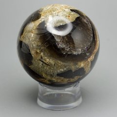 Куля з моріону в опалі і кварці 56мм, 233г, Україна