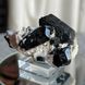 Шерл, ортоклаз кристаллы в полевом шпате 52*40*37мм 48г на подставке, Намибия 1