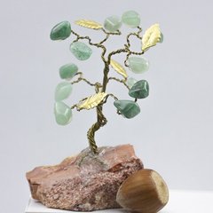 Дерево счастья с камнем авантюрин, 8см