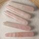 Массажная палочка 11см, розовый кварц, натуральный камень для массажа лица. В мешочке 1
