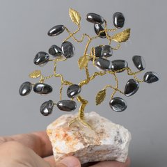 Дерево щастя з каменем гематит, 11см