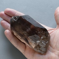 Раухтопаз (димчастий кварц) 112*43*38мм кристал 284г, Швейцарія. На підставці