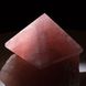 Піраміда 74*74*56мм з рожевого кварцу, Бразилія