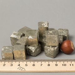 Пірит кристал куб приб. 15*15*15мм, поштучно