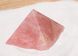 Пирамида из розового кварца 75*75*53мм, Бразилия