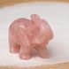 Слон з рожевого кварцу 75*50*30мм 4