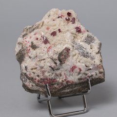 Киноварь в доломите, кристаллы, 79*85*43мм, 274г, Китай