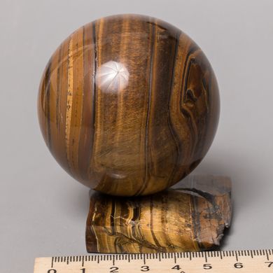Куля з каменю тигрове око, діаметр 62мм