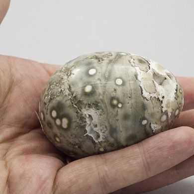 Яйцо из океанической яшмы 63*46мм, Мадагаскар