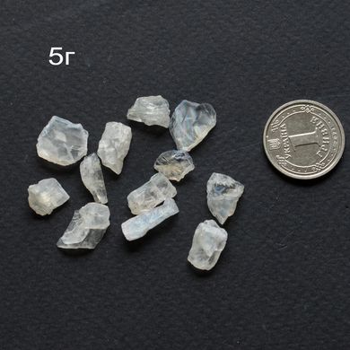 Місячний камінь 4-12мм необроблений висока якість 5г/уп з Танзанії