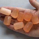 Селенит оранжевый 23-30мм галька (галтовка) Марокко. Поштучно
