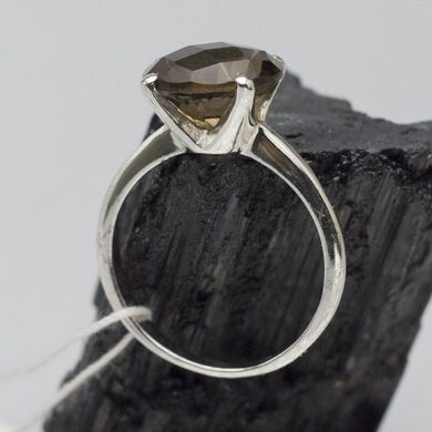 Кольцо из серебра с дымчатым кварцем, к5725