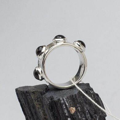 Кольцо из серебра с дымчатым кварцем, к6299