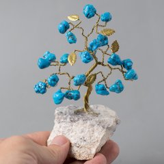 Дерево щастя з каменем туркеніт, 11см